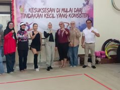 Batin Wulan Dukung Atlet Tri Wahyuni Pada Kejuaraan Senam Ritmik Di Brasil